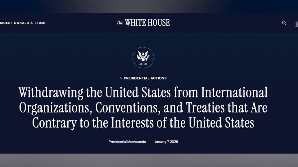 Estados Unidos se retira de 66 organizaciones internacionales
