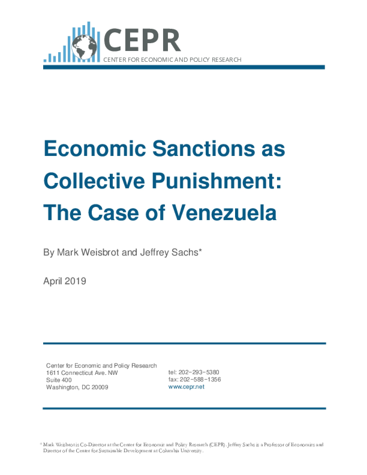 Entre el 2017 y el 2018 las sanciones impuestas por Estados Unidos causaron la muerte de más de 40,000 personas en Venezuela